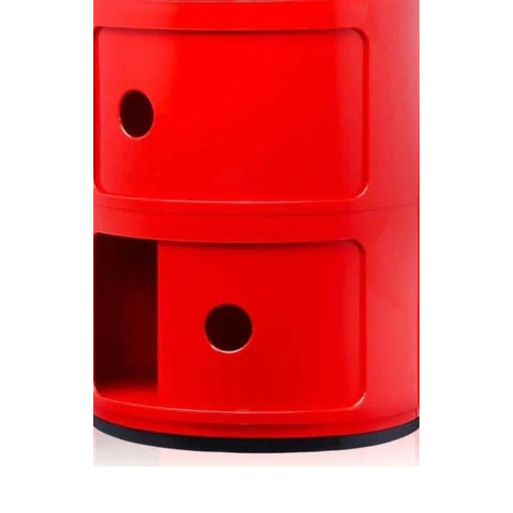 Kartell Componibili Classic Container 2 Elements, Red
