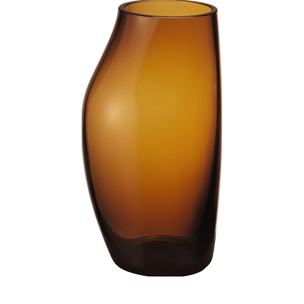 Georg Jensen Sky Vase, Glass, Amber H215 Mm