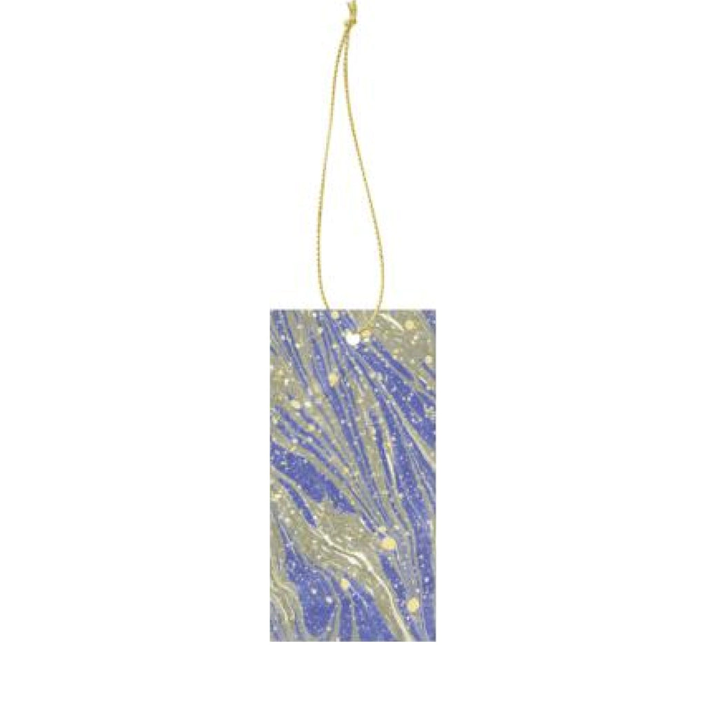 Ferm Living Marbling Gift Pendant, Bright Blue