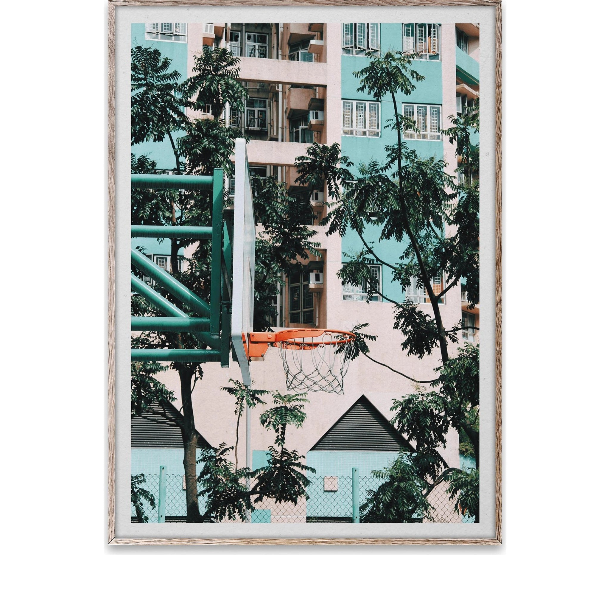Paper Collective Cities Of Basketball 01, Hong Kong Poster, 50x70 Cm