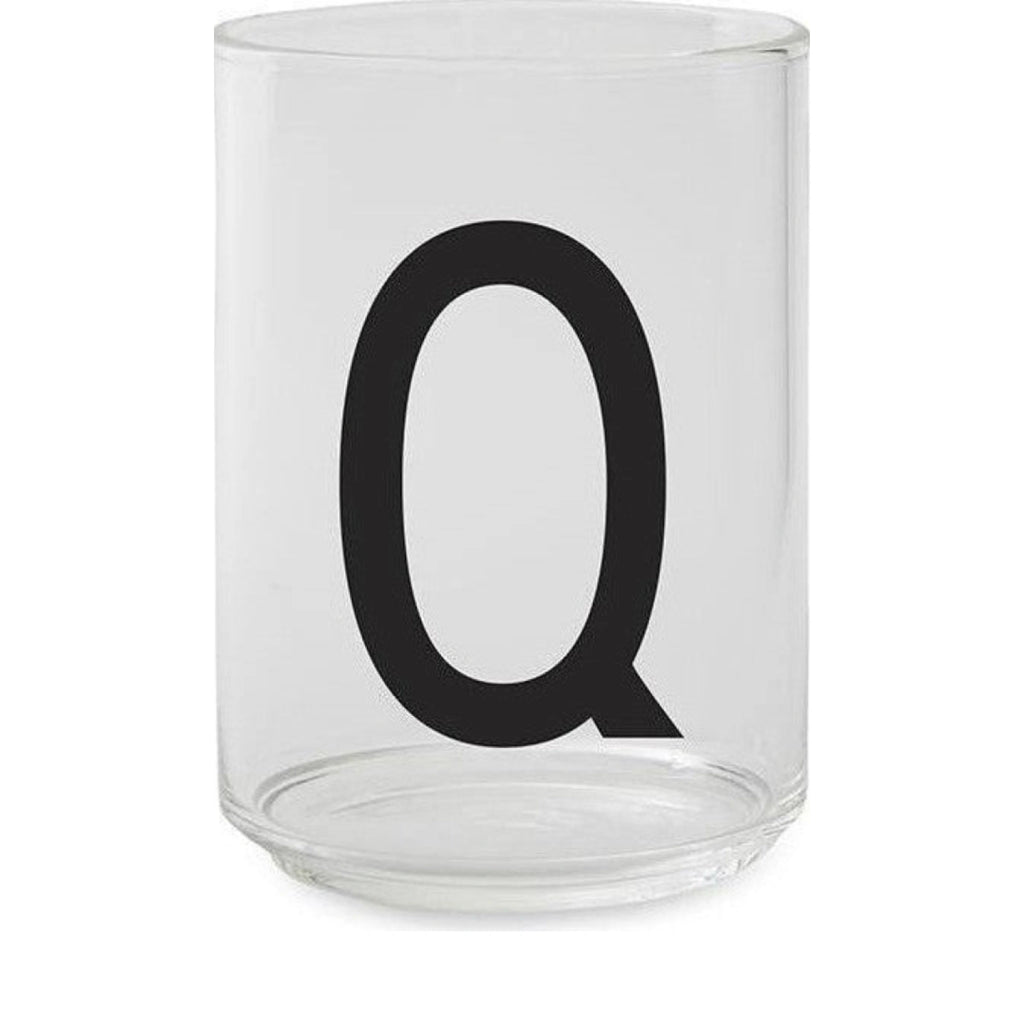 Design Letters Personal Drinking Glass A-Z, Q
