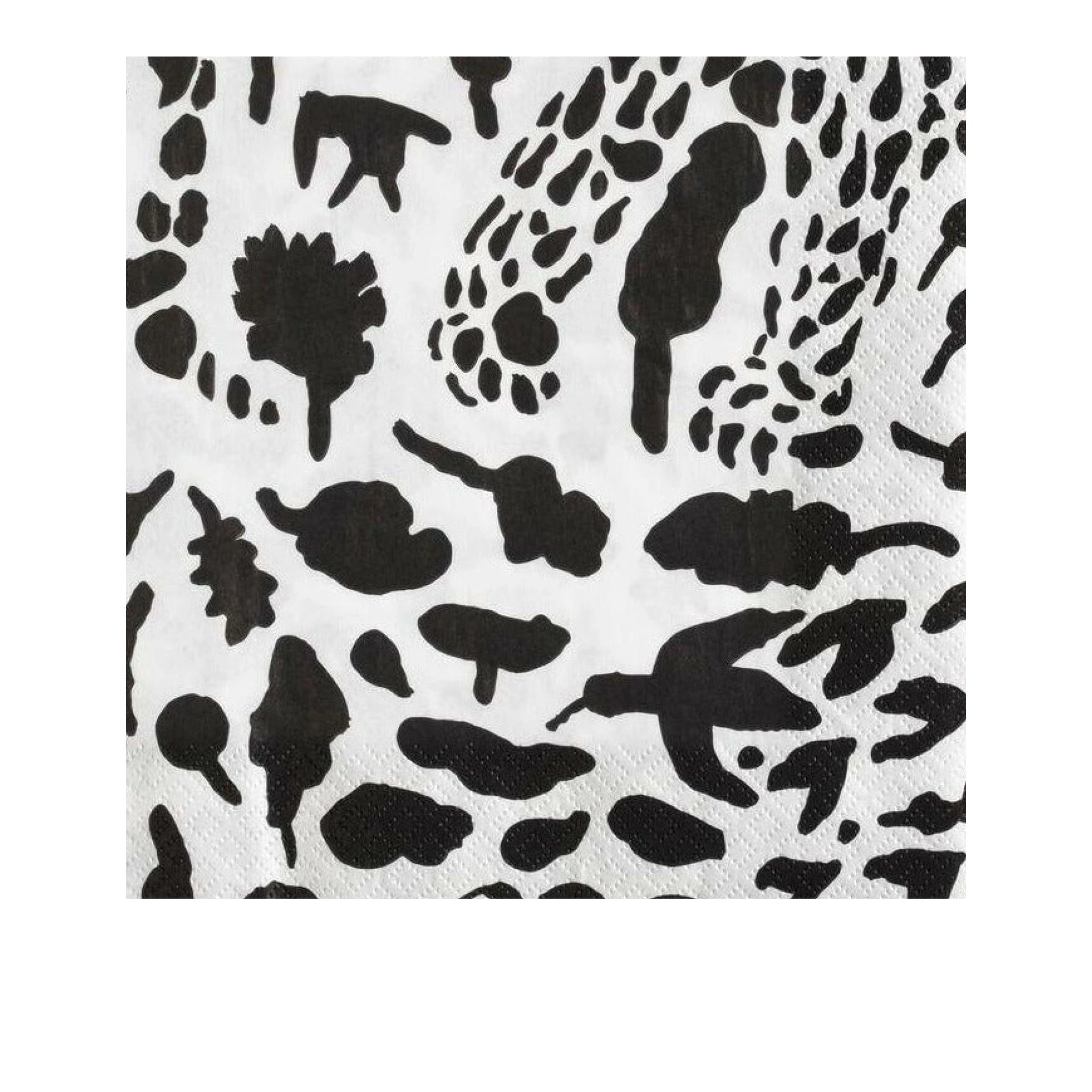 Iittala Oiva Toikka Paper Napkins Cheetah 33x33cm, Black