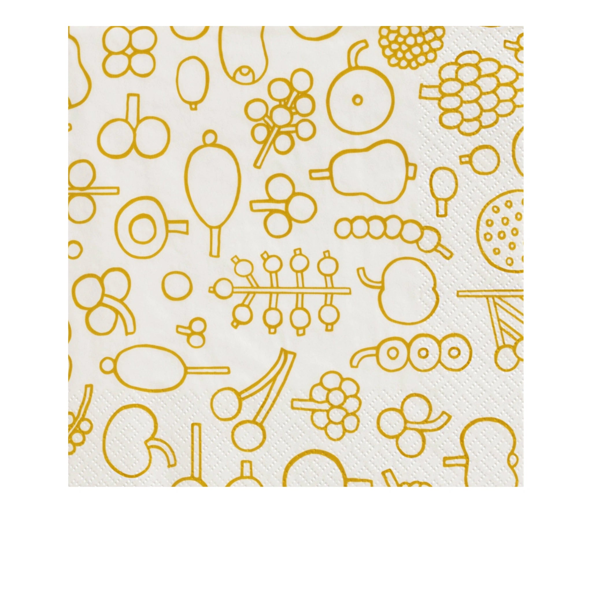 Iittala Oiva Toikka paper napkins 33x33cm, frutta yellow