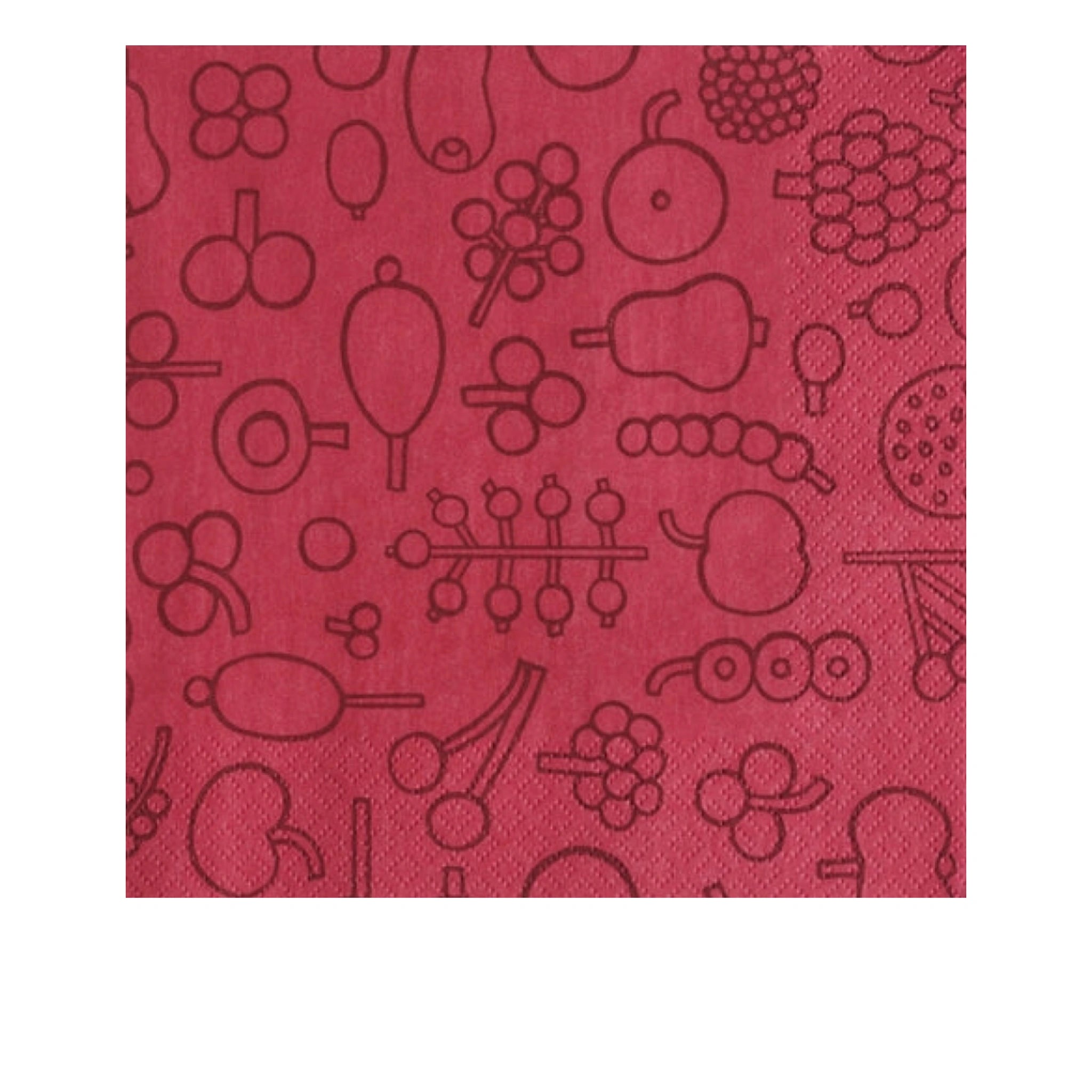 Iittala Otc Paper Napkins 33cm, Frutta Red