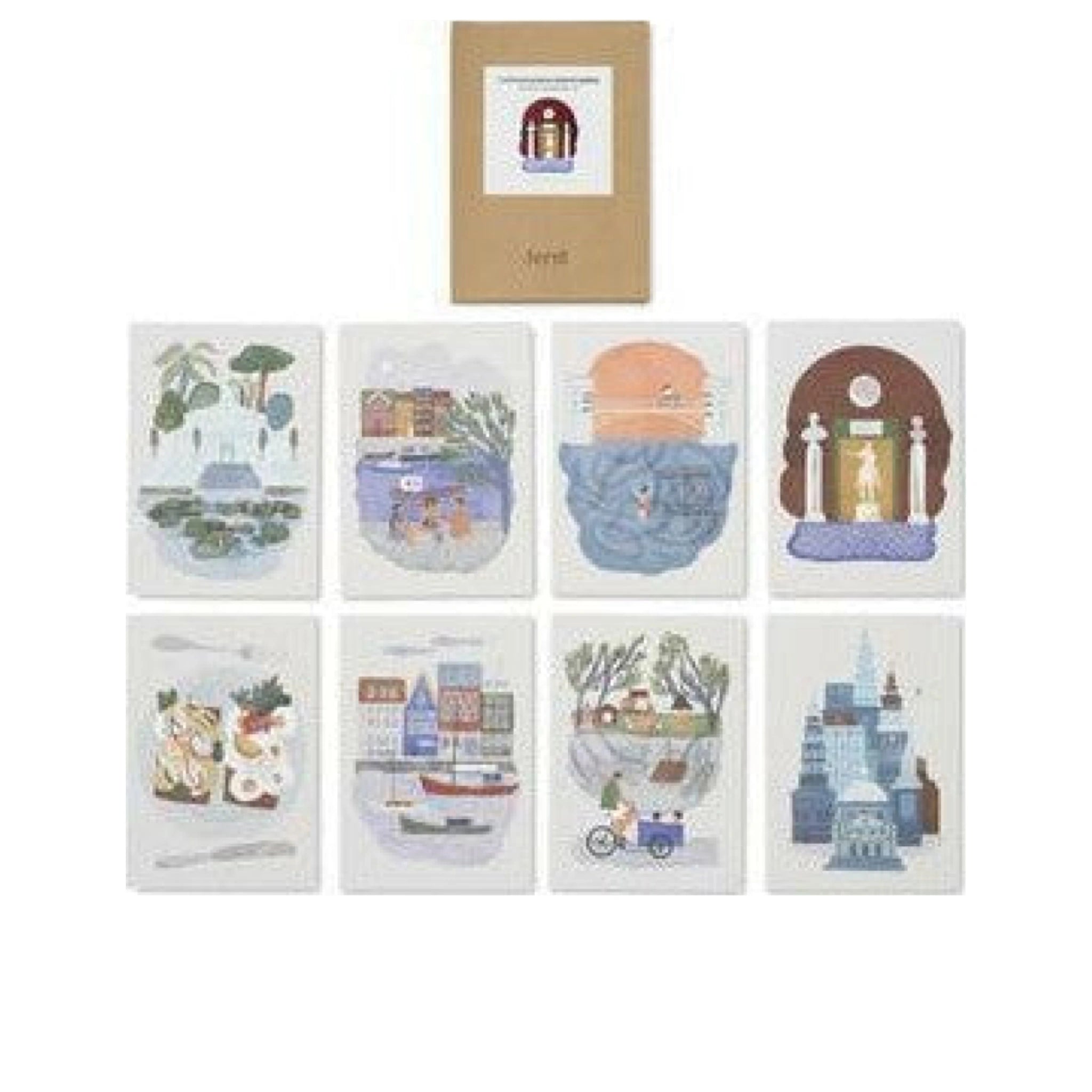 Ferm Living Copenhagen Postcards, 8pcs.