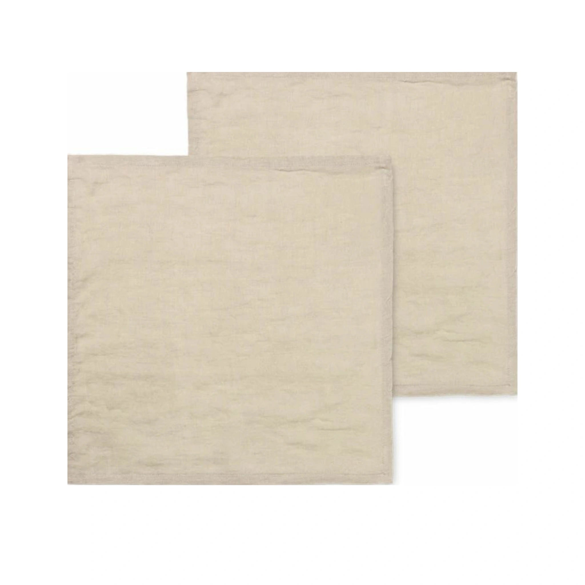 Ferm Living Linen Napkins Set Of 2, Natural