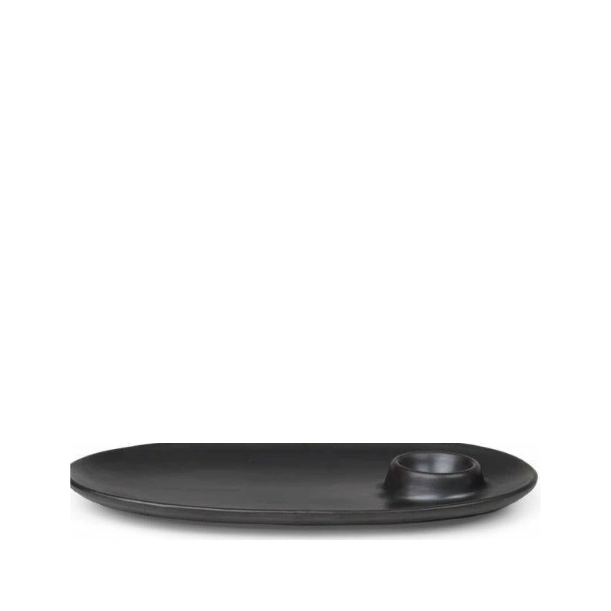Ferm Living Flow Breakfast Plate, Black
