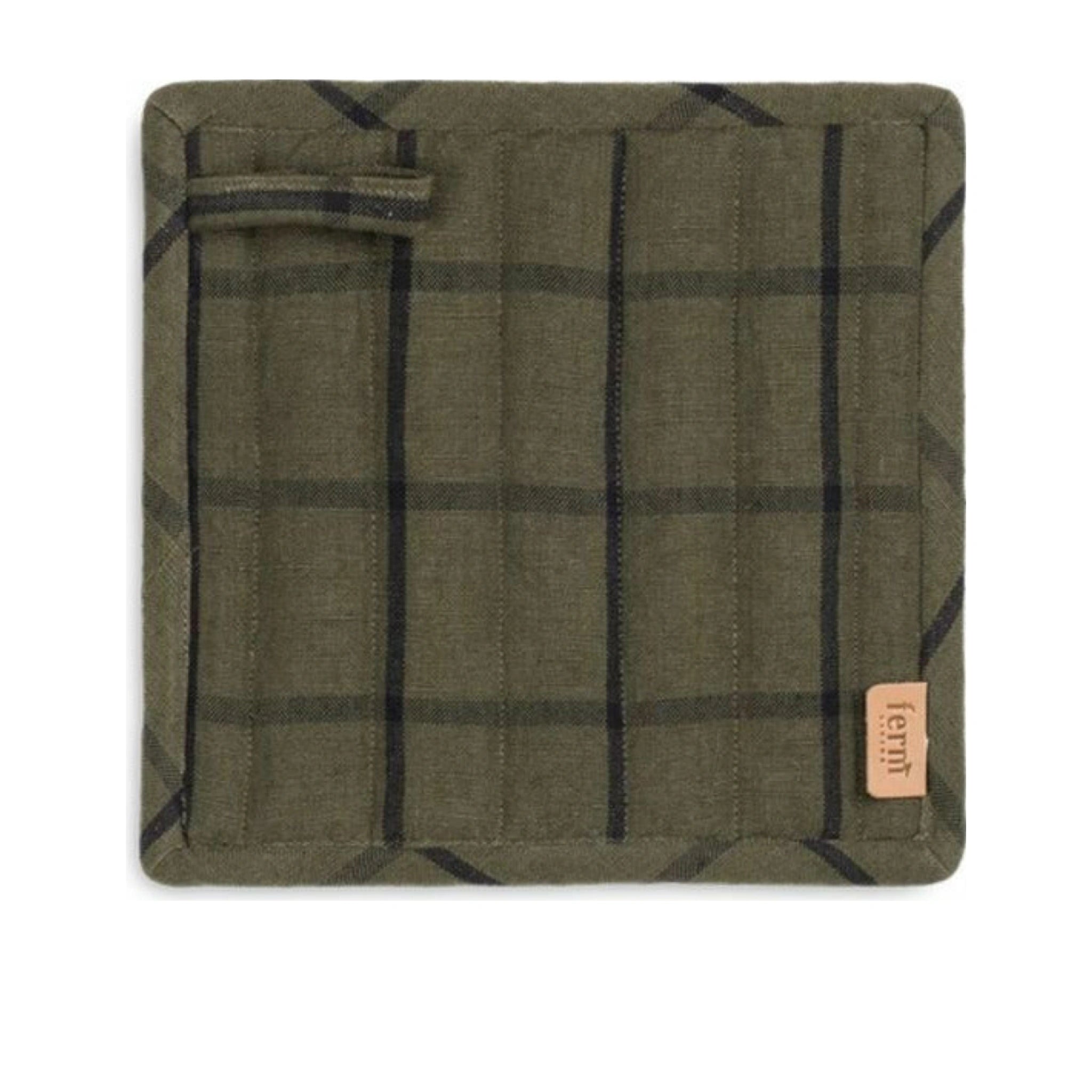 Ferm Living Hale Potholder Set Of 2, Dark Green