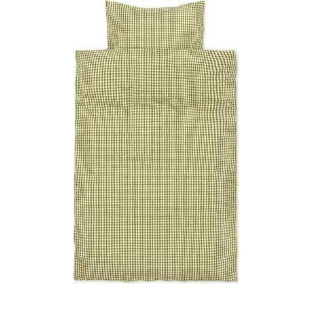 Ferm Living Check Bed Linen Baby 70x100 Cm, Yellow