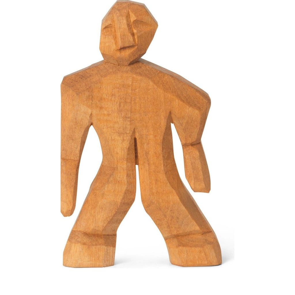 Ferm Living Otto Hand Carved Figure, Orange