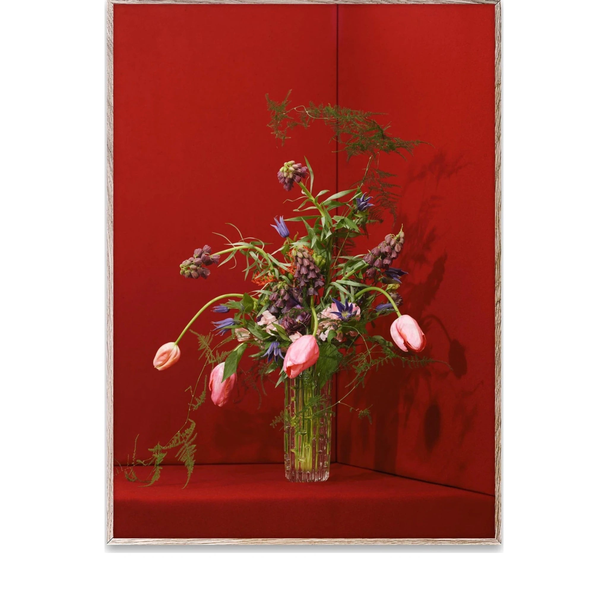 Paper Collective Blomst 03 Poster 30x40 Cm, Red