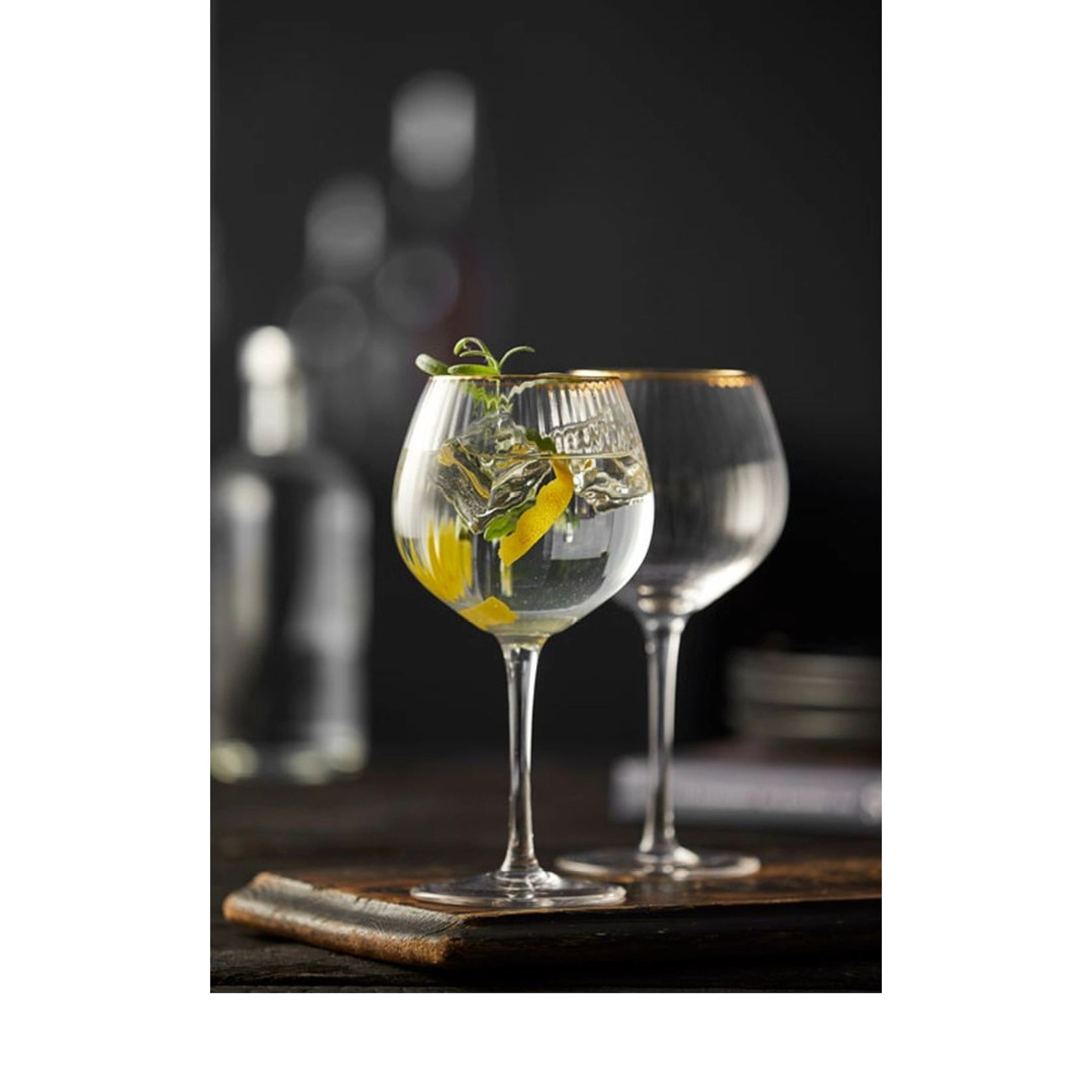 Lyngby Glas Palermo Gold Gin & Tonic glass 65 cl, 4 pcs.