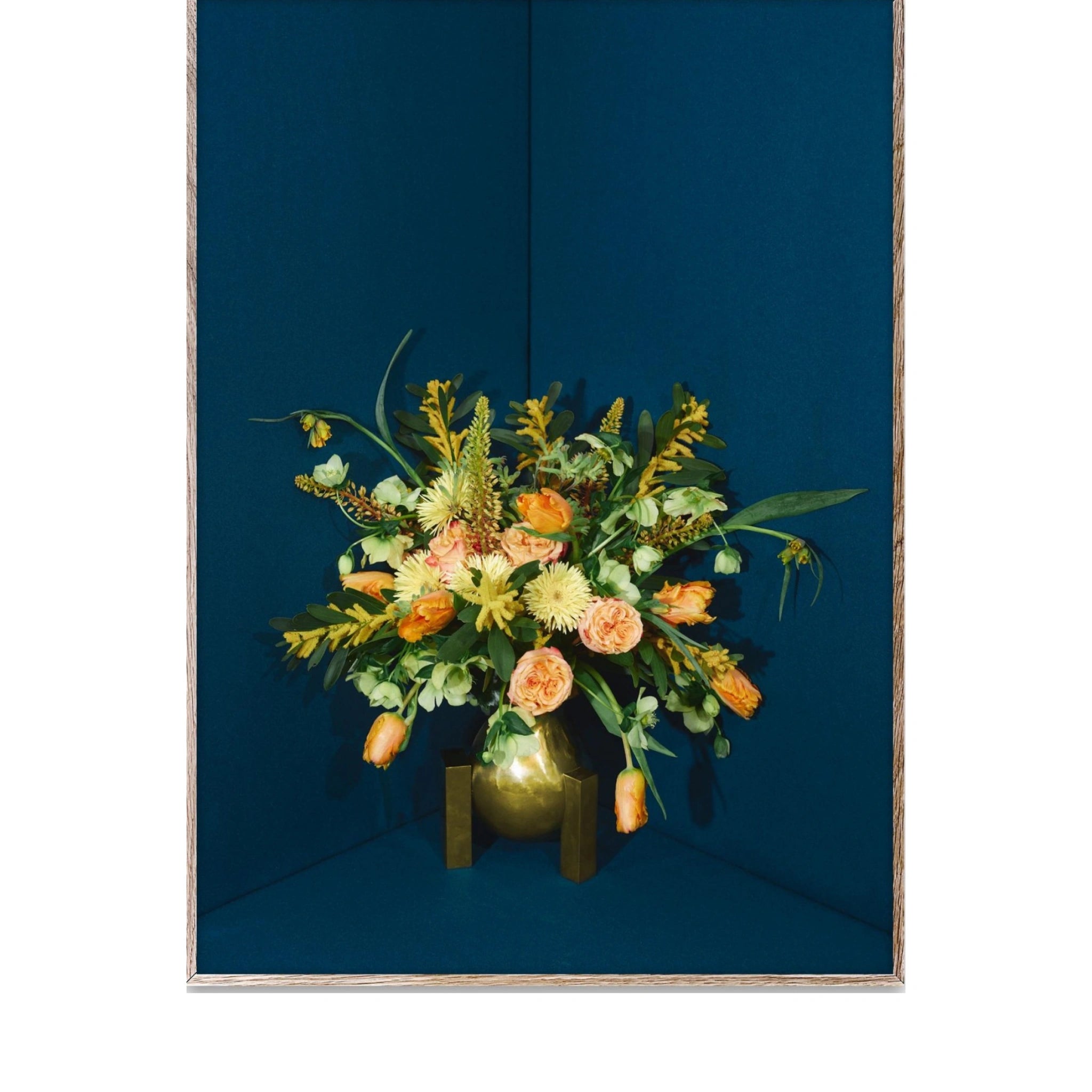 Paper Collective Blomst 05 Poster 50x70 Cm, Petrol