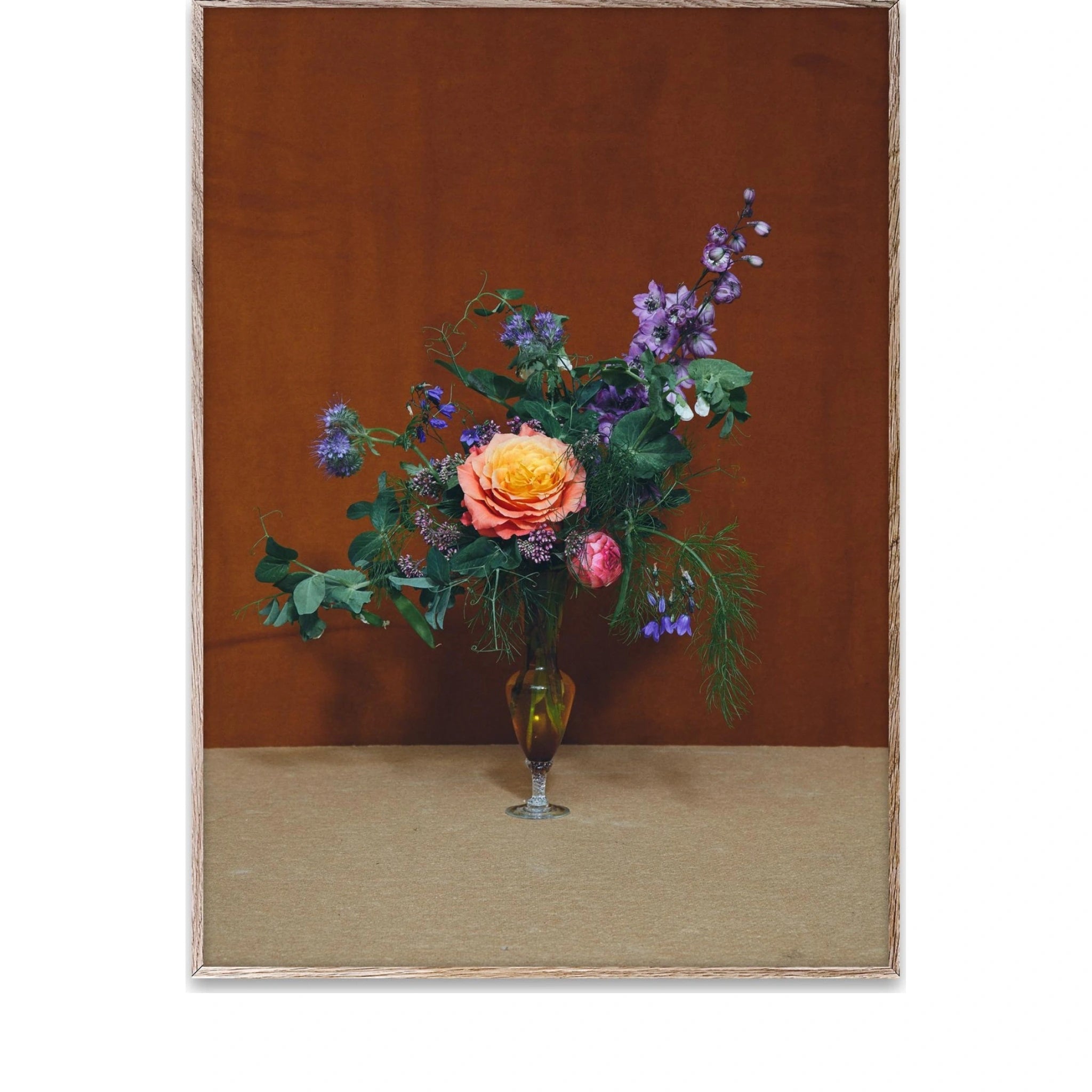 Paper Collective Blomst 08 Poster 50x70 Cm, Brown