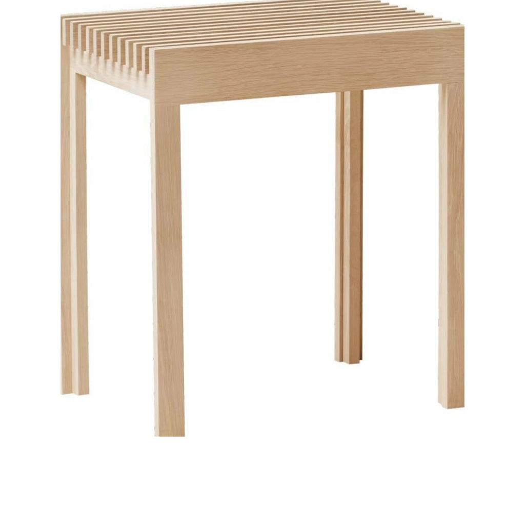 Form & Refine Lightweight Stool, White Oiled Oak — Ultra-light 45cm