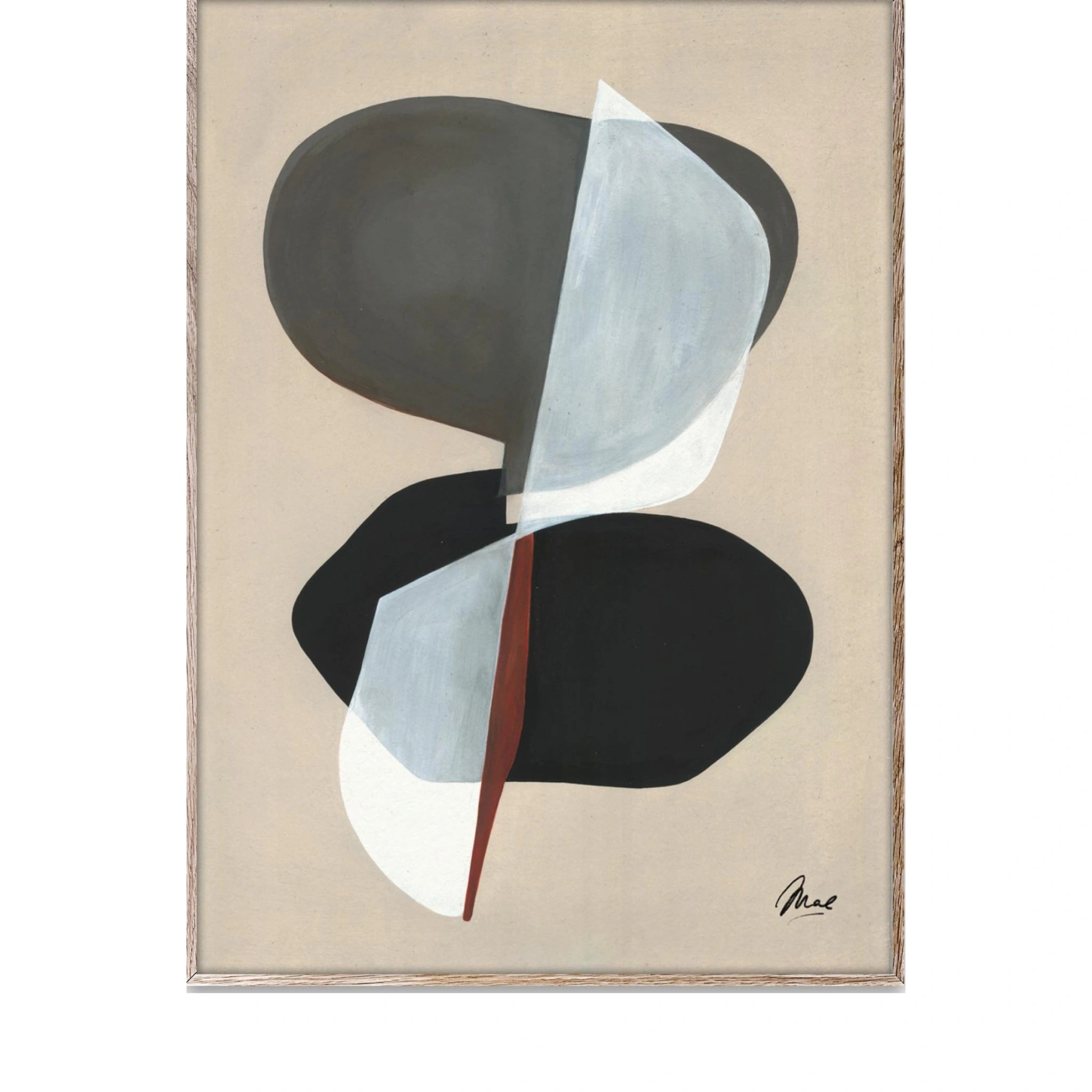 Paper Collective Composition 01 Poster, 70x100 Cm