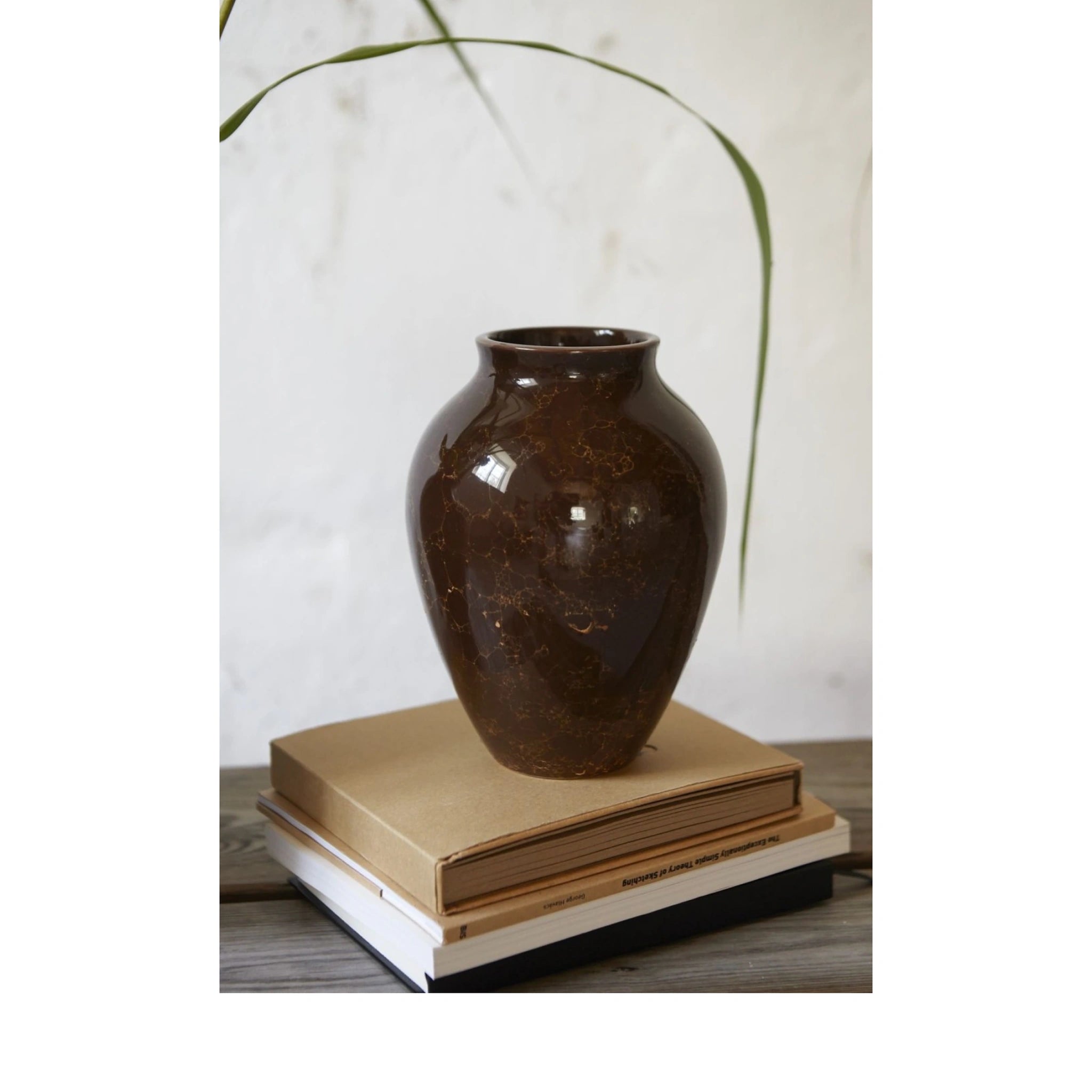 Knabstrup Keramik Vase Natura H 27 Cm, Brown