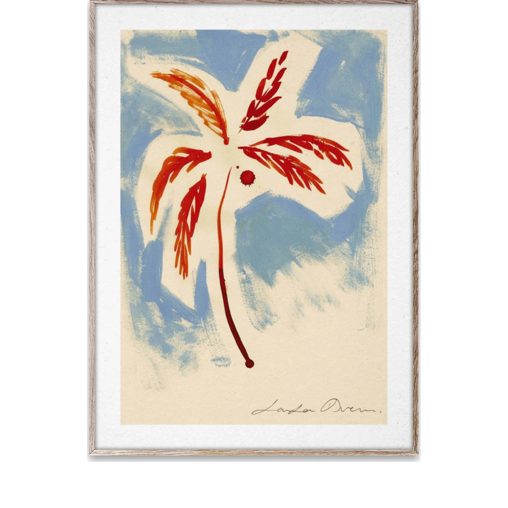 Paper Collective Stormy Palm Poster, 30x40 Cm