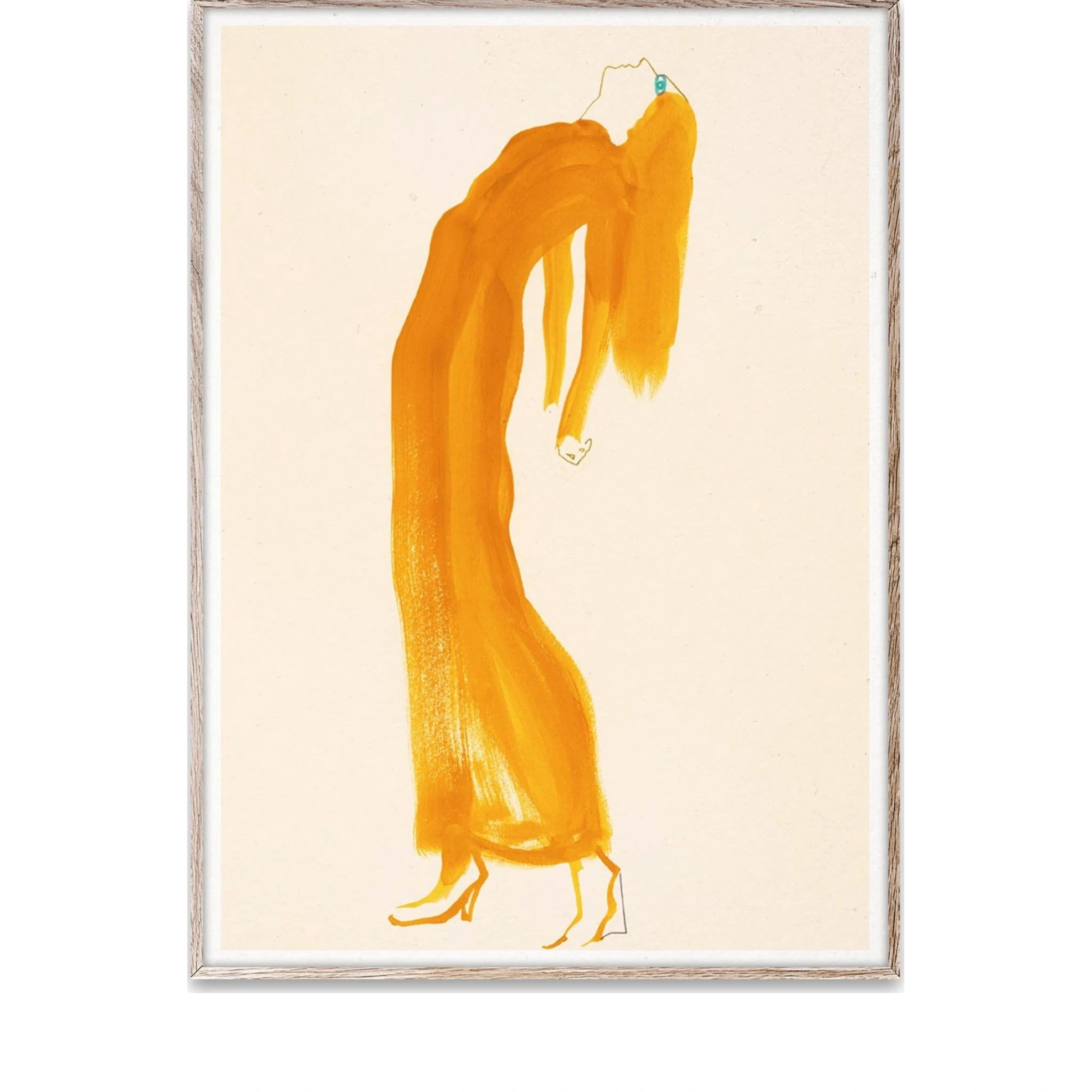 Paper Collective The Saffron Dress Poster, 30x40 Cm