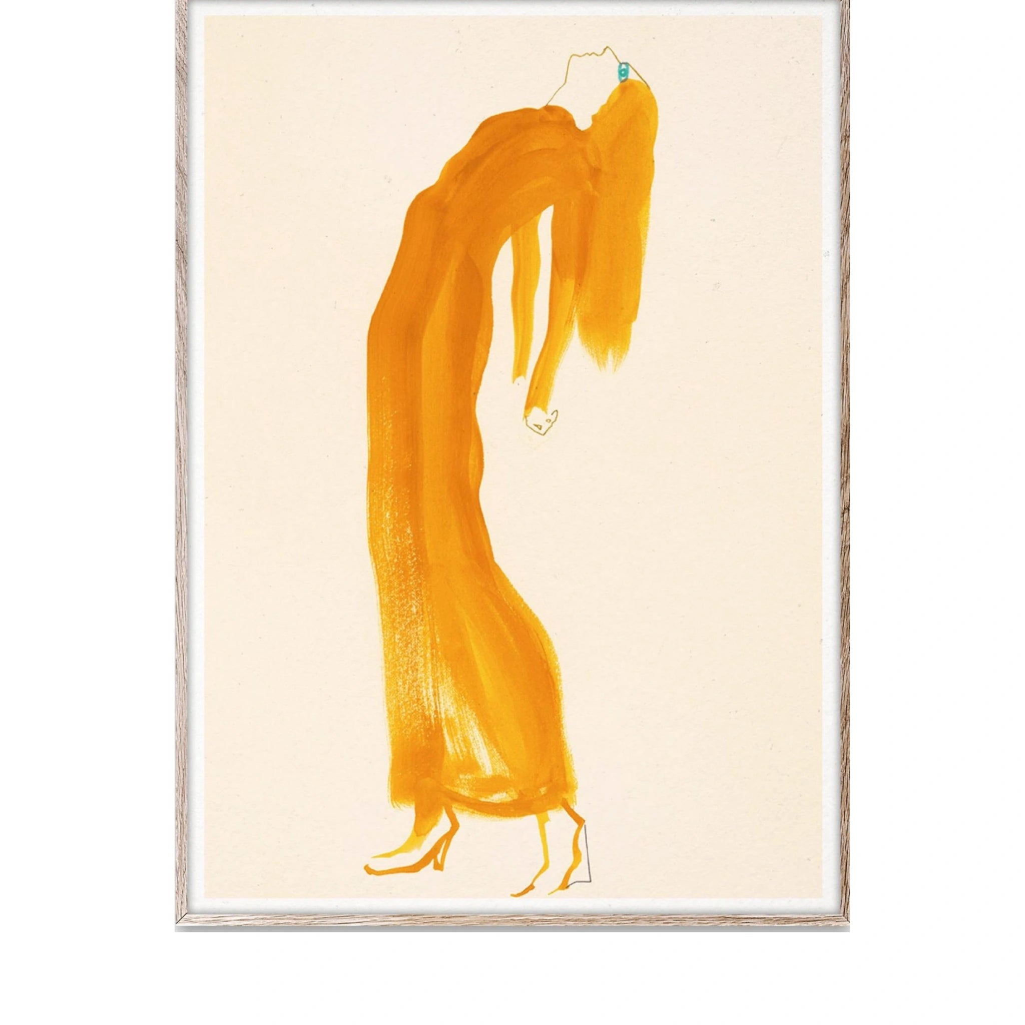 Paper Collective The Saffron Dress Poster, 50x70 Cm
