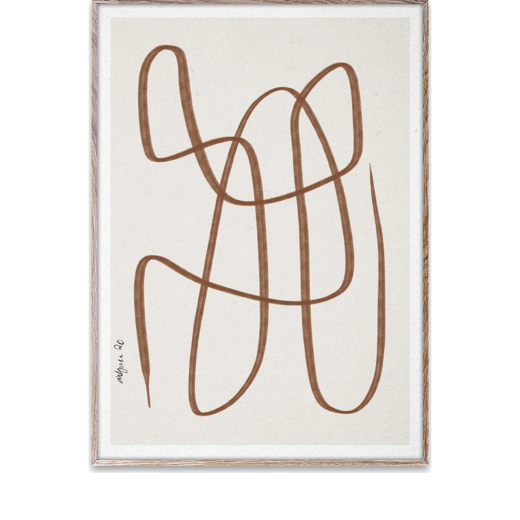 Paper Collective Different Ways Poster 30x40 Cm, Brown