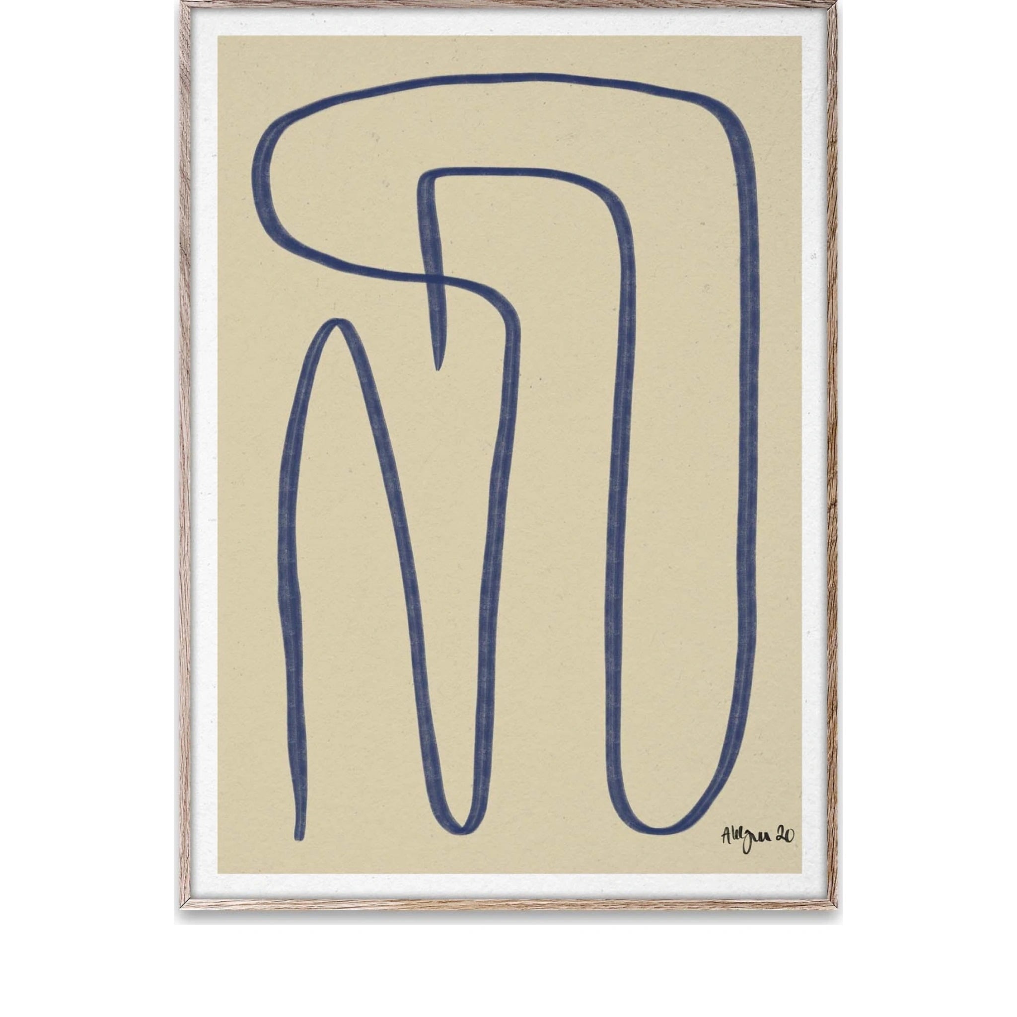 Paper Collective Different Ways Poster 30x40 Cm, Blue