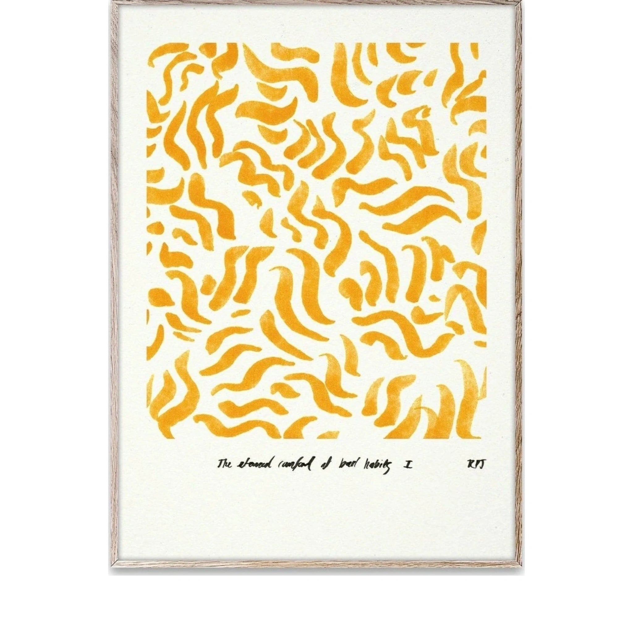 Paper Collective Comfort Poster 50x70 Cm, Yellow