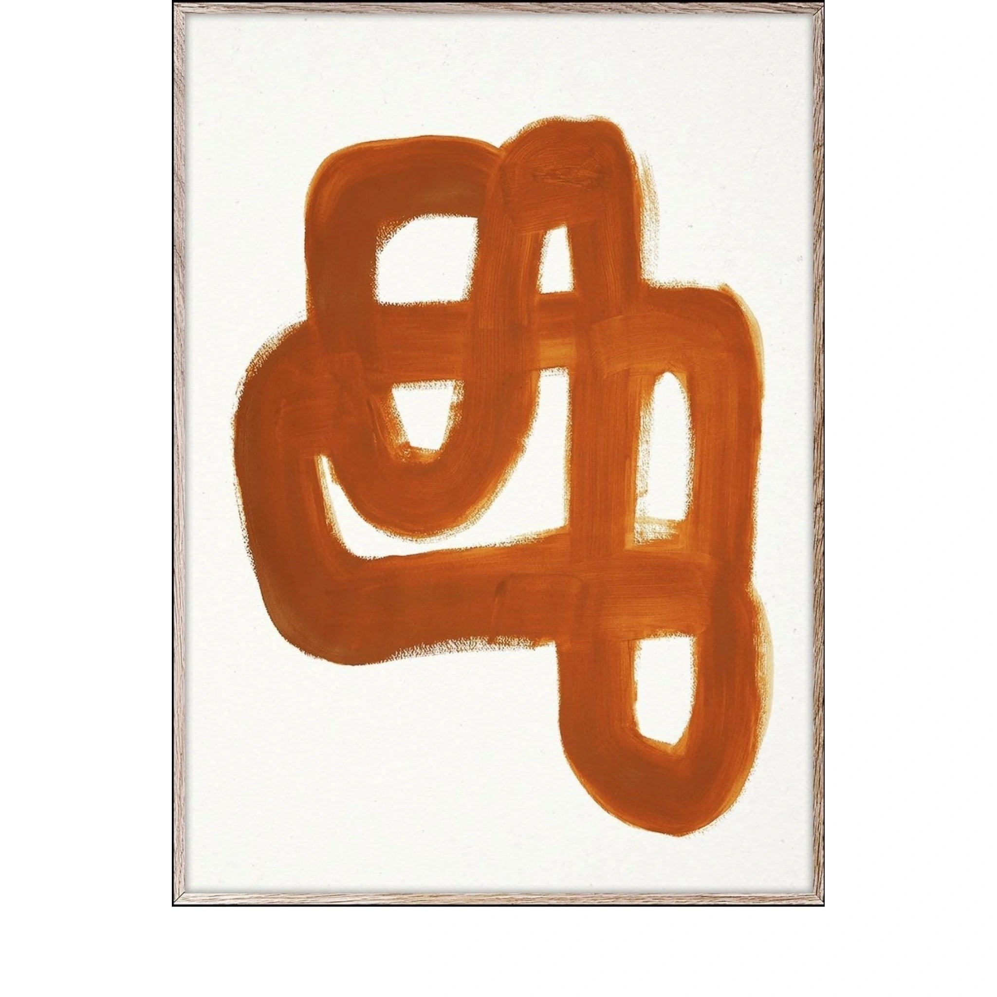 Paper Collective Orange Brush Poster, 30x40 Cm