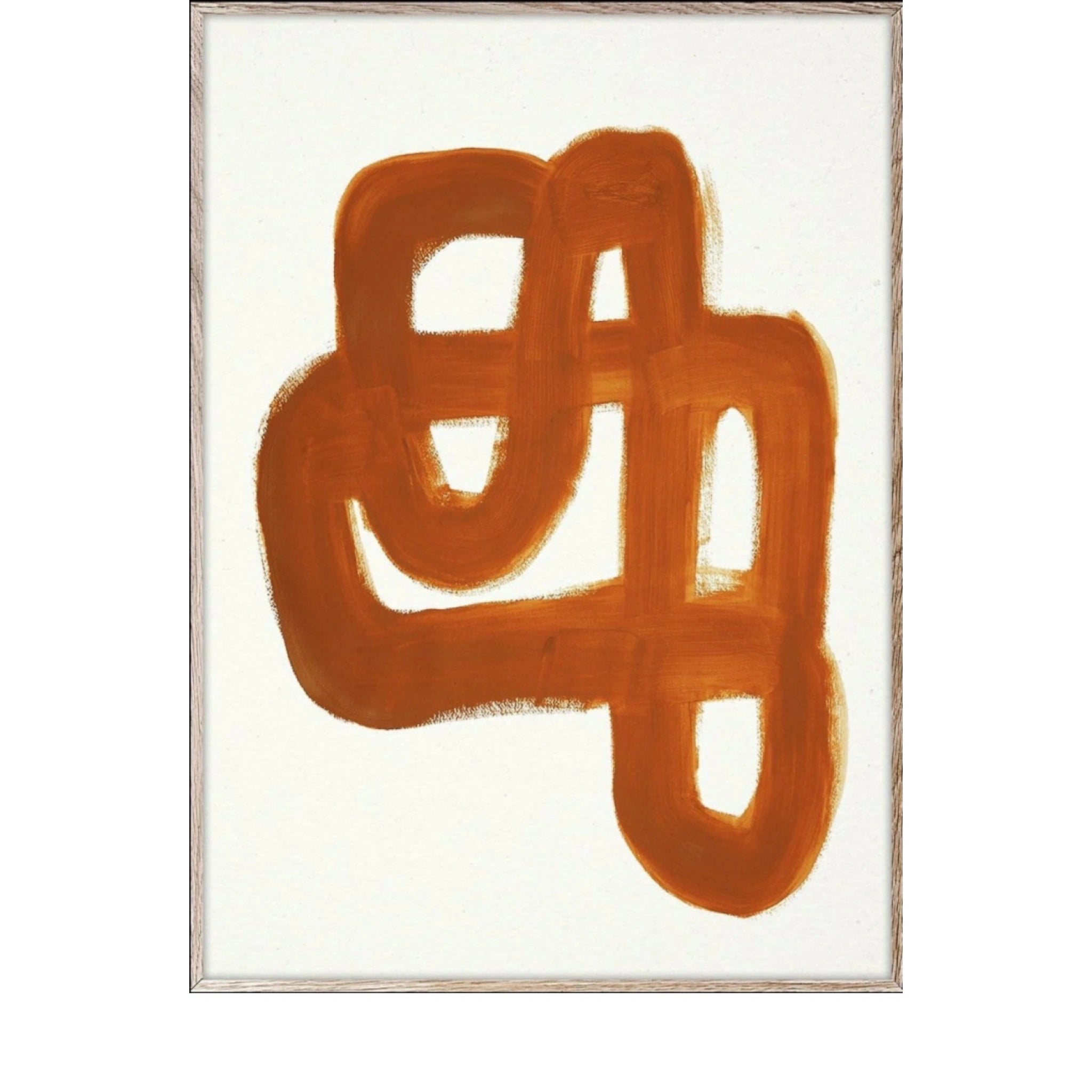 Paper Collective Orange Brush Poster, 50x70 Cm