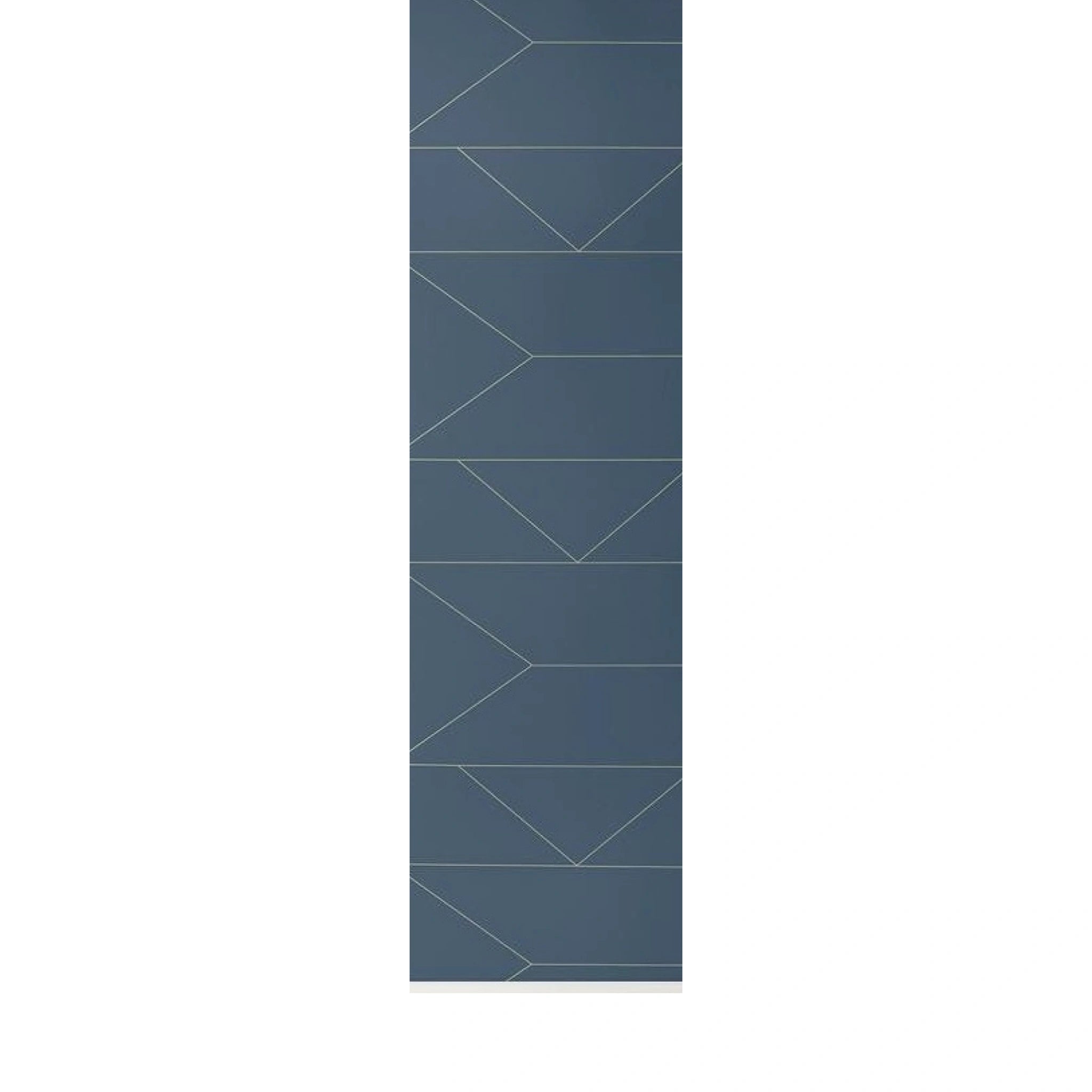 Ferm Living Lines Wallpaper, Dark Blue