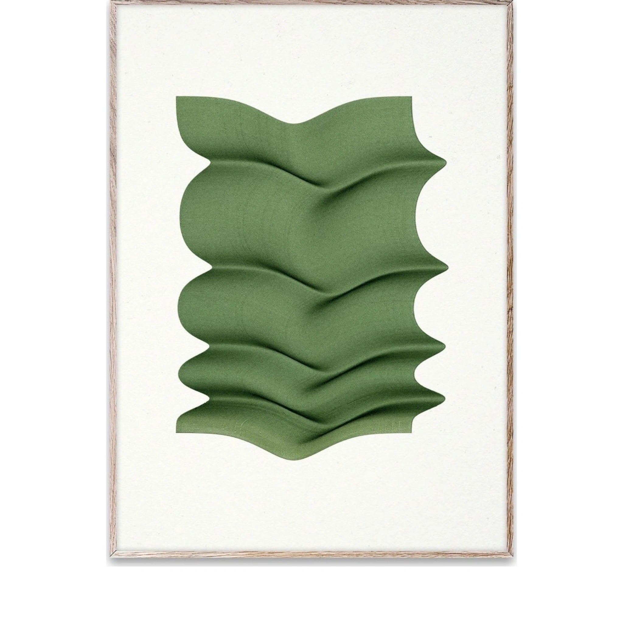 Paper Collective Green Fold Poster, 30x40 Cm