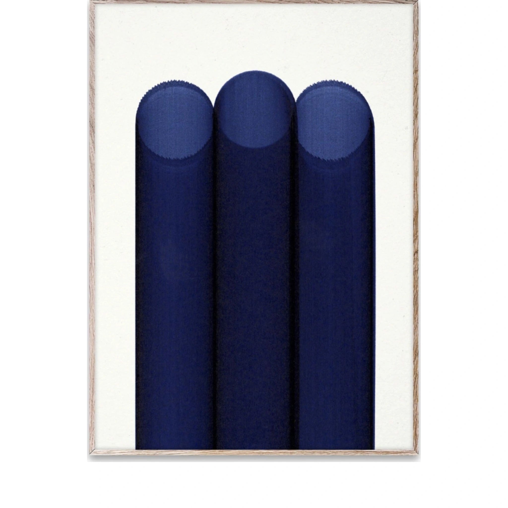 Paper Collective Blue Pipes Poster, 30x40 Cm