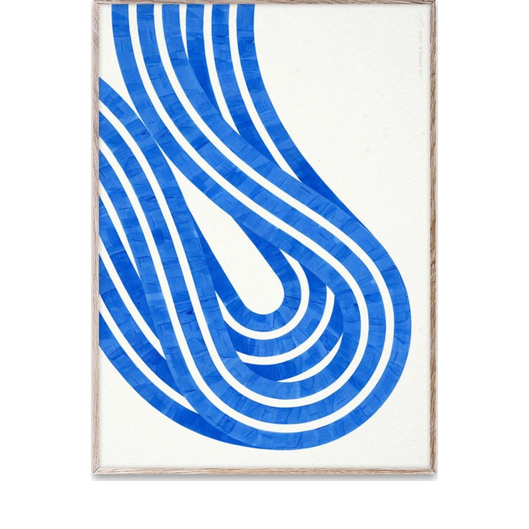 Paper Collective Entropy Blue 02 Poster, 30x40 Cm