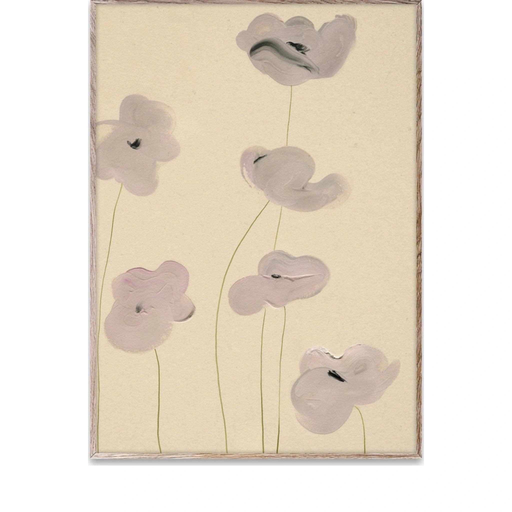 Paper Collective White Vallmo Poster, 30x40 Cm