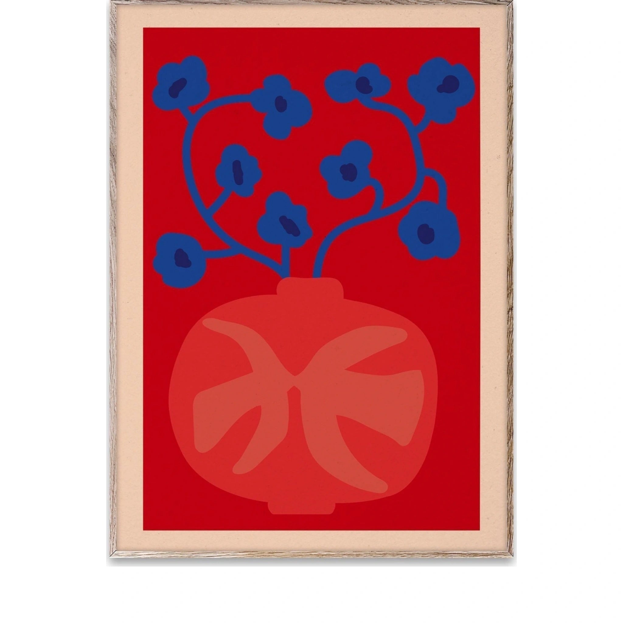 Paper Collective The Red Vase Poster, 30x40 Cm