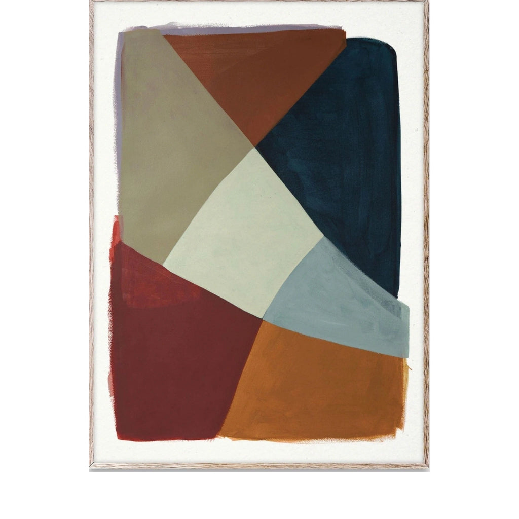 Paper Collective Painted Shapes 03 Poster, 30x40 Cm