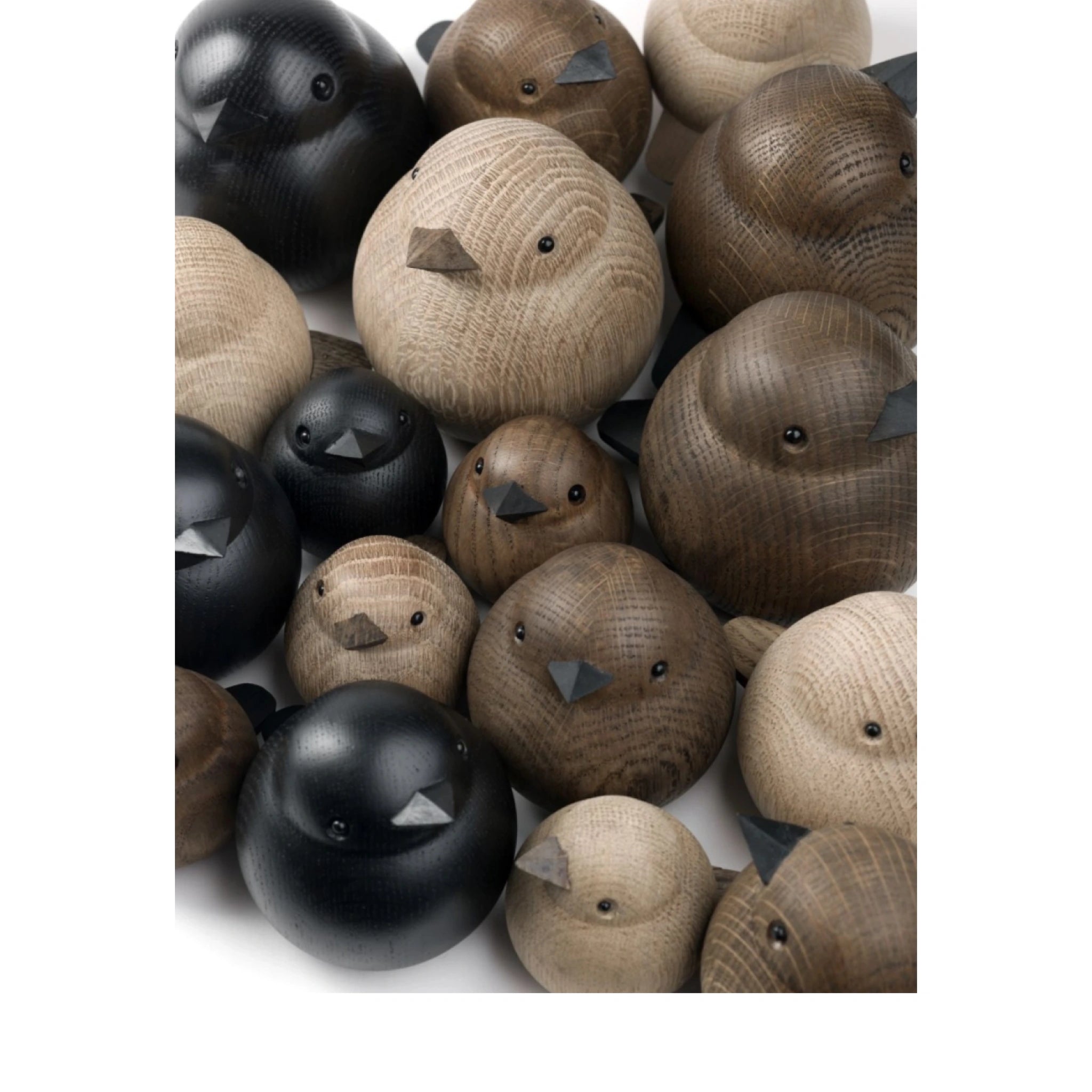 Novoform Design Baby Sparrow Decorative Figure, Natural Oak