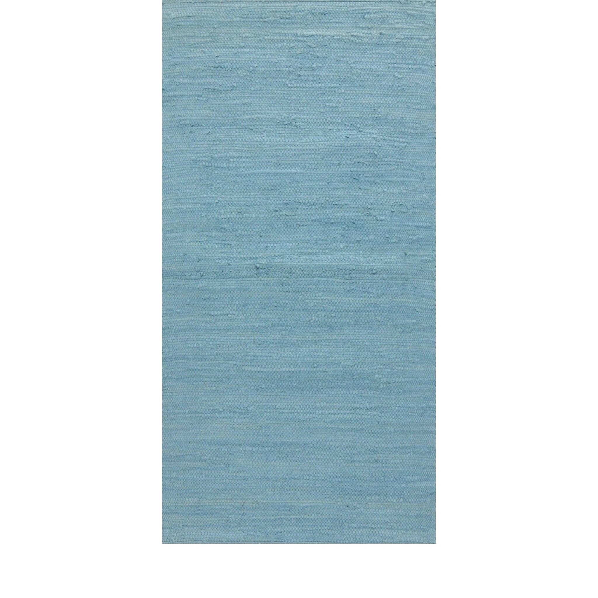 Rug Solid Cotton Carpet Eternity Blue, 60 X 90 Cm