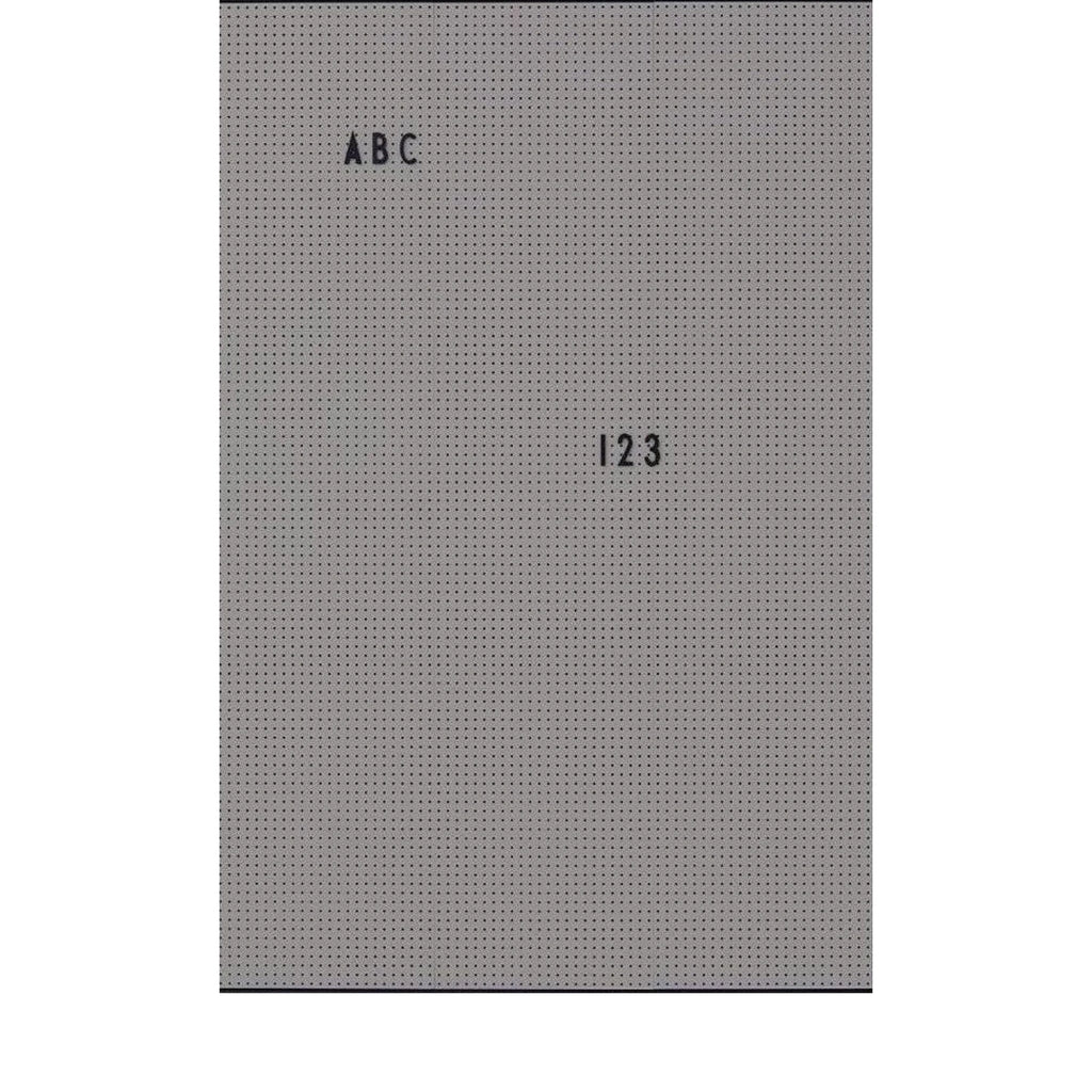 Design Letters Wall Dark Gray, Large
