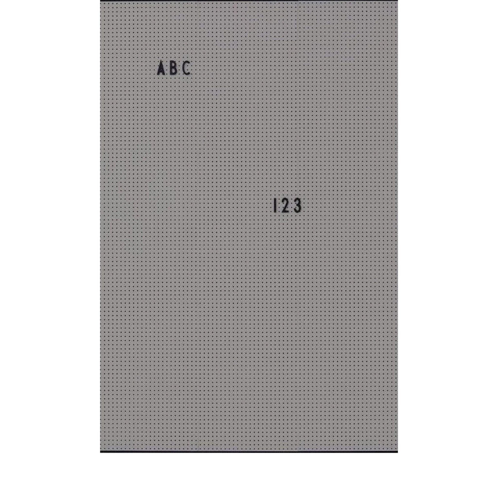 Design Letters Wall Dark Gray, Large