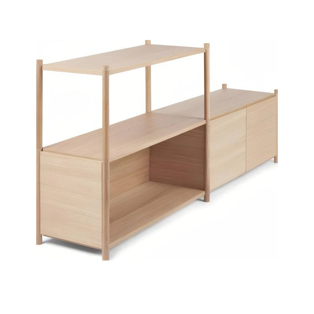 Gejst Sceene Shelf D 93 Cm - Modular Light Oak Bookcase 3-module Design