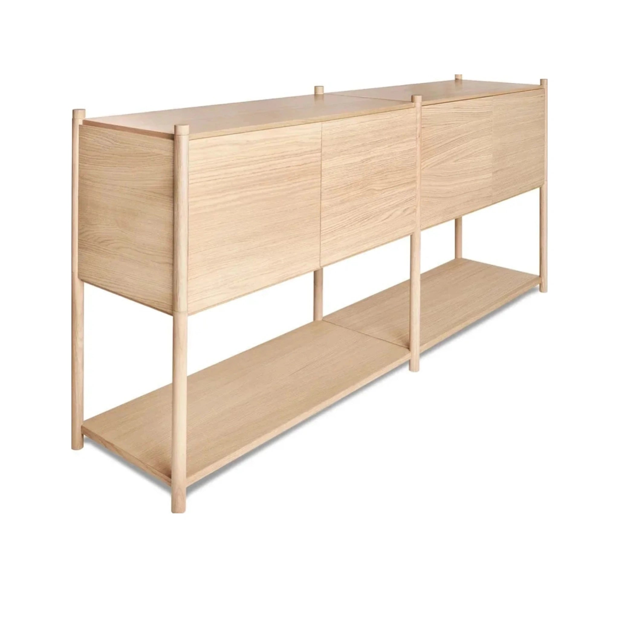 Gejst Sceene Shelf H - Light Oak Modular Storage Design 186x39x82 Cm