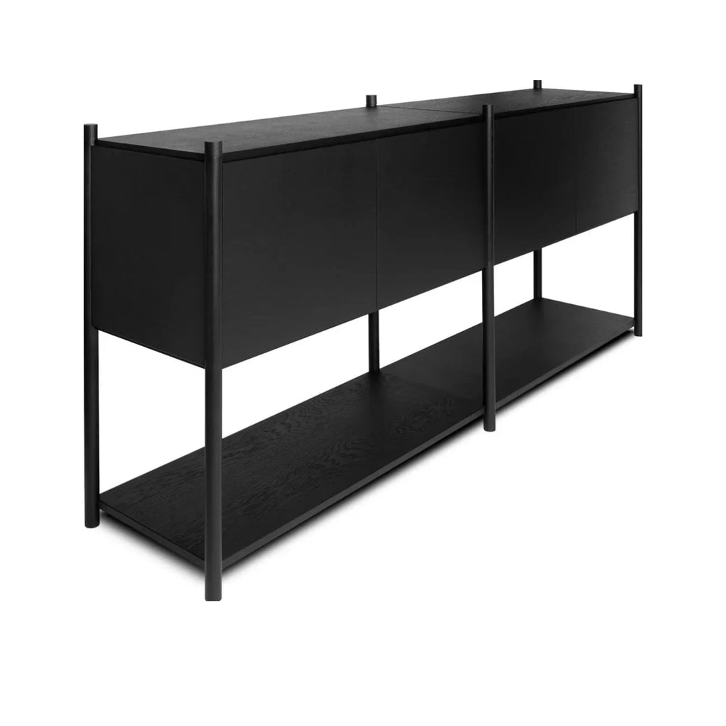 Gejst Sceene Regal H Black Oak – Modular Shelving System 186×39×82 Cm