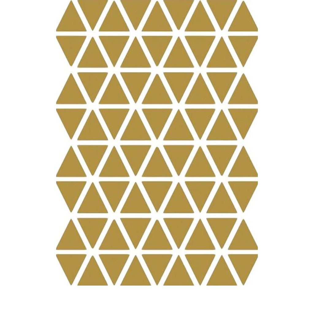 Ferm Living Triangles Wallsticker, Brass