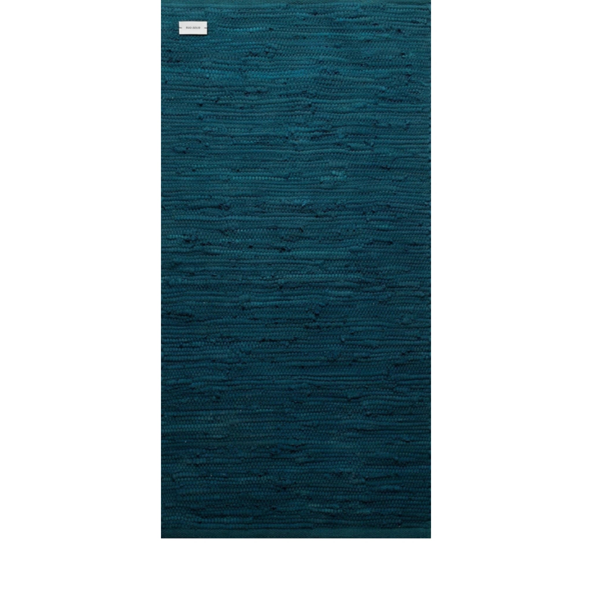 Rug Solid Cotton Rug 170 X 240 Cm, Petroleum