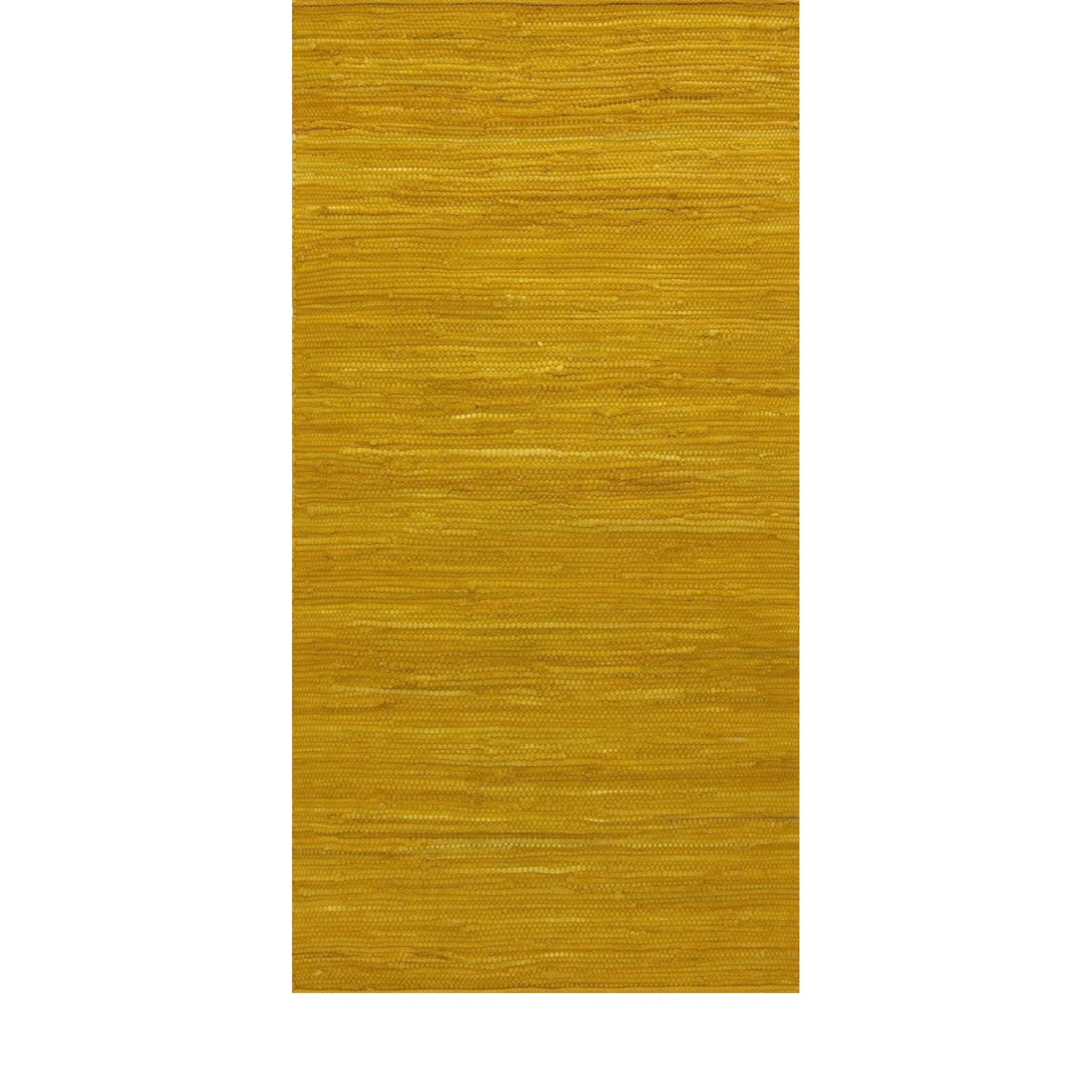 Rug Solid Cotton Carpet Burnished Amber, 170 X 240 Cm