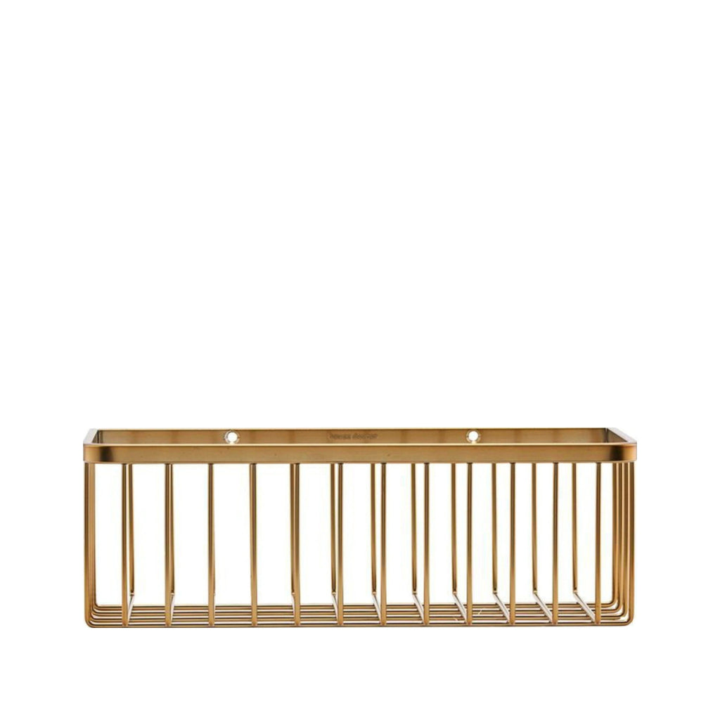 House Doctor Basket, Hd Bath, Single, Brushed Brass
