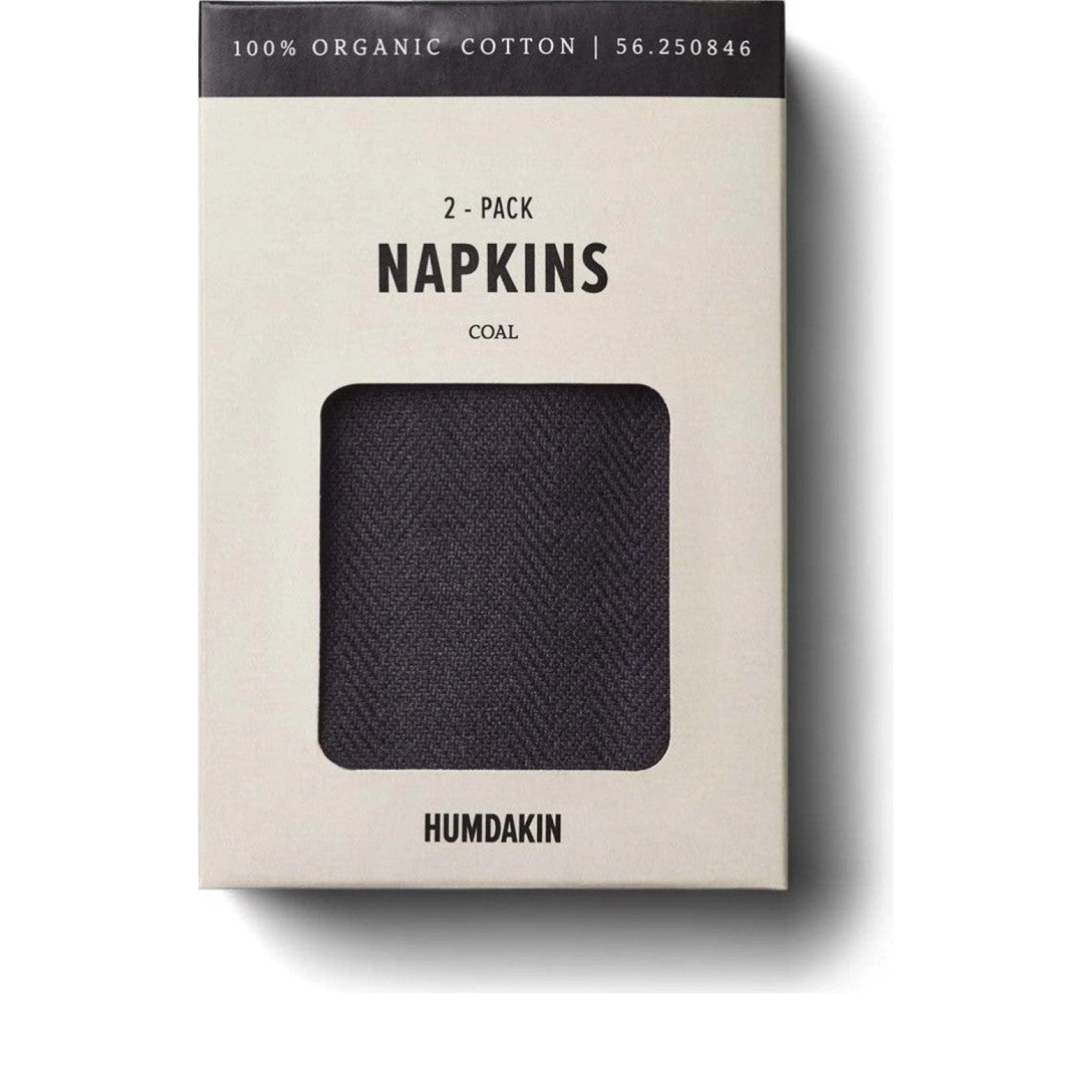 Humdakin Napkins Coal, 2 Piece