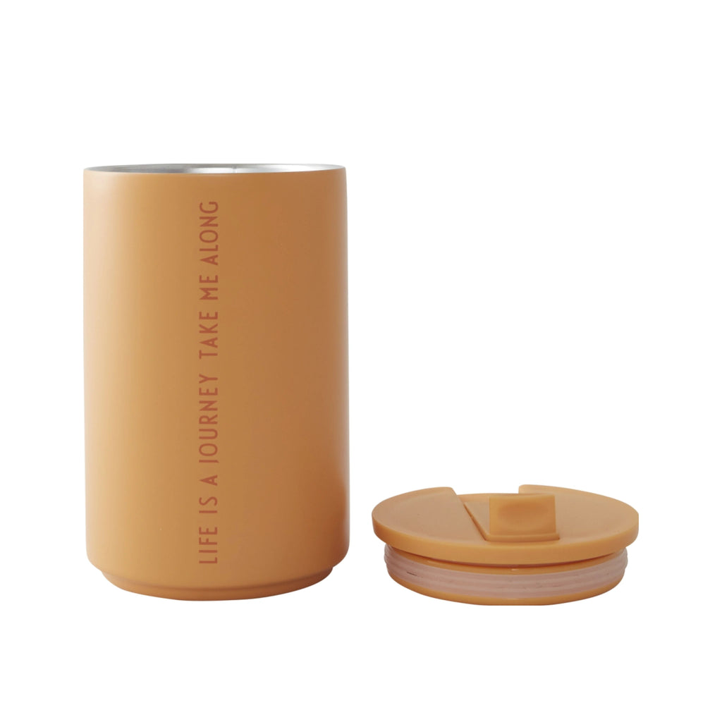 Design Letters Thermo Mug 350 ml, soft orange