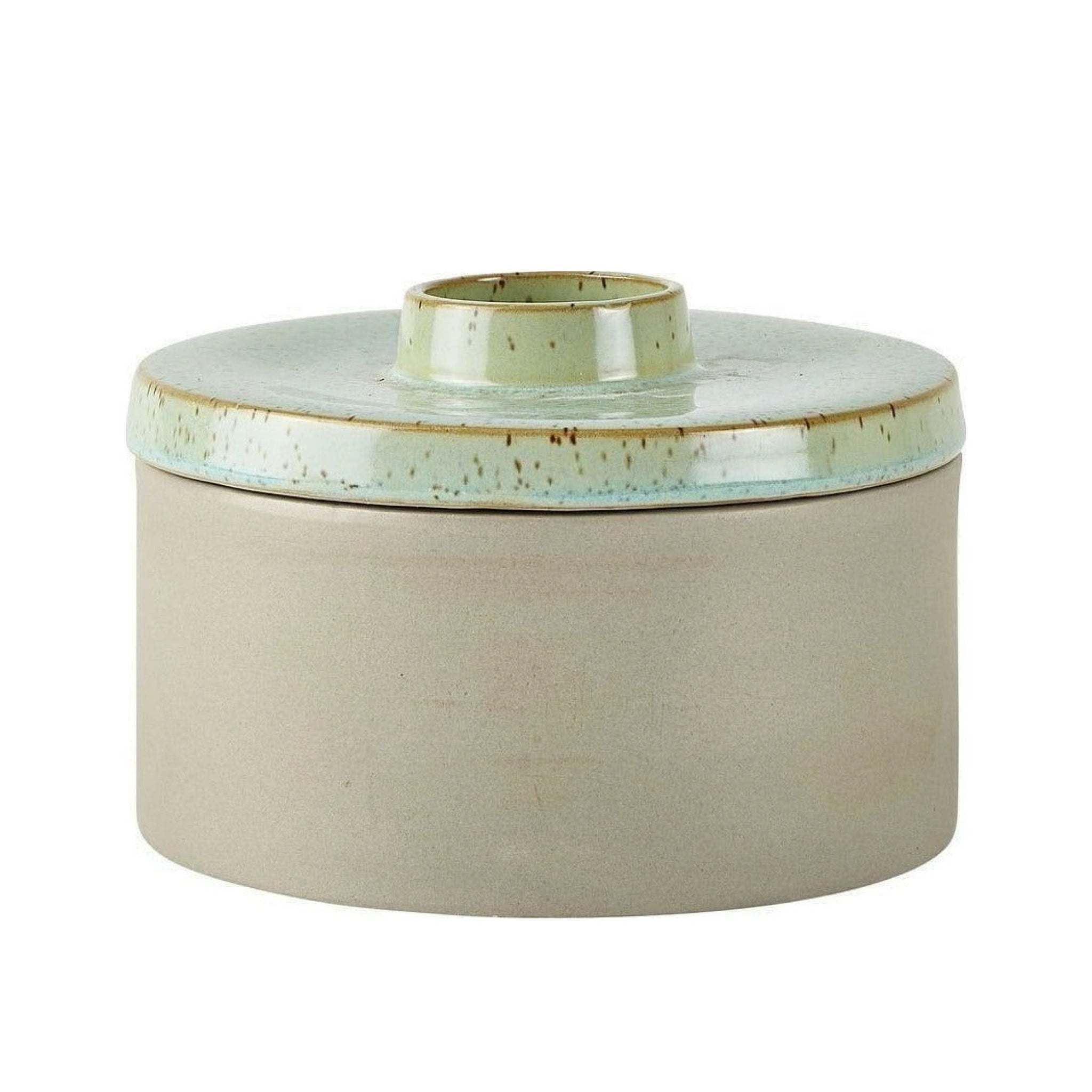 Villa Collection Vase With Lid ø 16.5 Cm, Dust Green